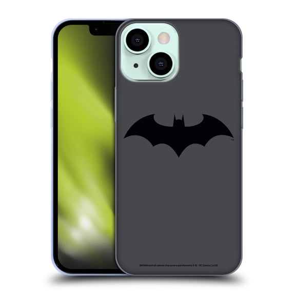 Head Case Designs Officially Licensed Batman DC Comics Logos Hush Soft Gel Case Compatible with Apple iPhone 13 Mini