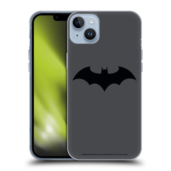 Head Case Designs Officially Licensed Batman DC Comics Logos Hush Soft Gel Case Compatible with Apple iPhone 14 Plus