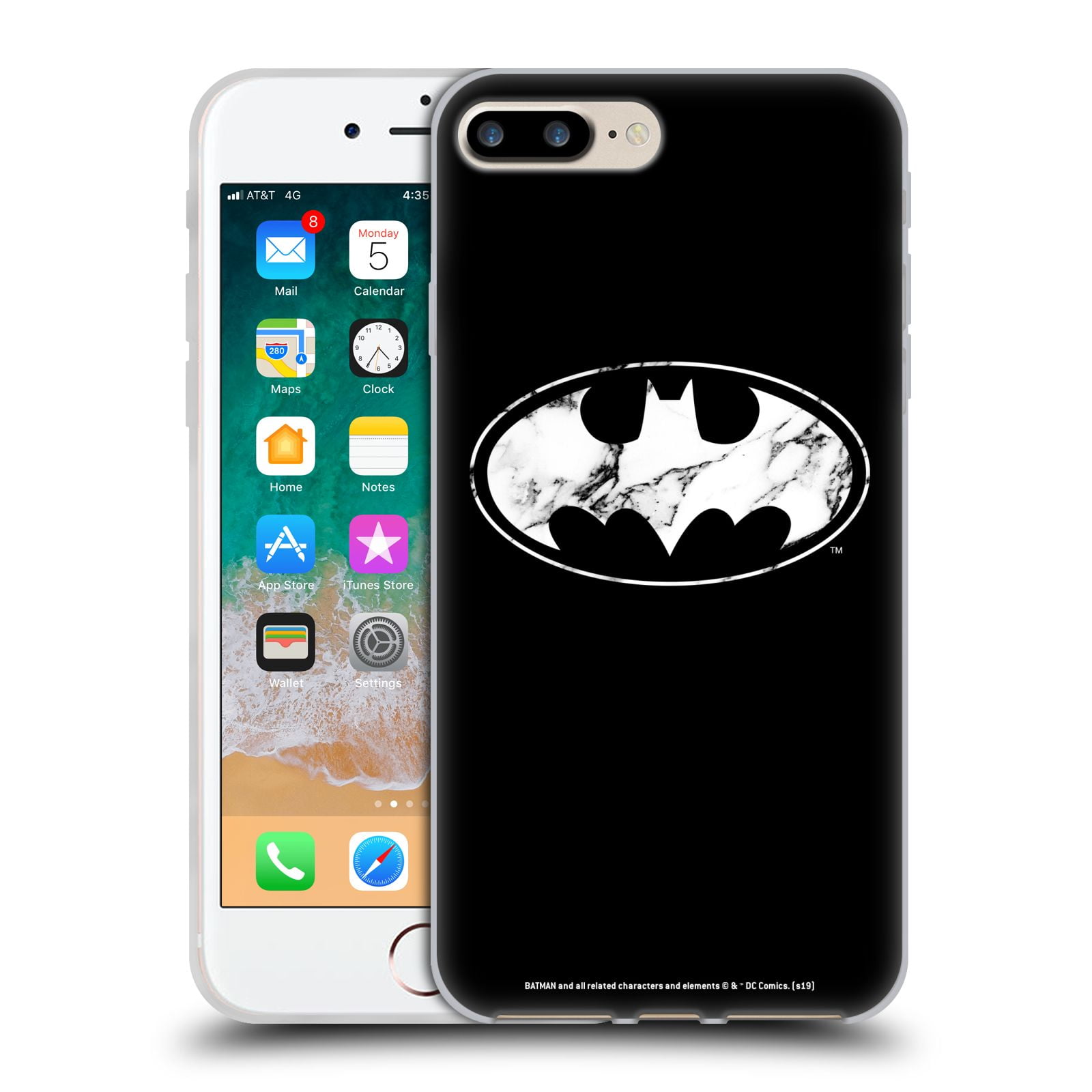 Custodia Soft Gel Per Xiaomi Redmi Note 8T Con Batman DC Comics, Ufficiale, Morbida E Antigraffio