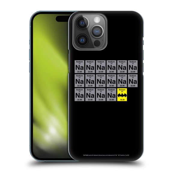 Head Case Designs Officially Licensed Batman DC Comics Logos Na Na Na Na Hard Back Case Compatible with Apple iPhone 14 Pro Max