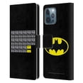 thumbnail image 1 of Head Case Designs Officially Licensed Batman DC Comics Logos Na Na Na Na Leather Book Wallet Case Cover Compatible with Apple iPhone 12 Pro Max, 1 of 6