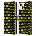thumbnail image 1 of Head Case Designs Officially Licensed Batman DC Comics Logos Patterns Leather Book Wallet Case Cover Compatible with Apple iPhone 13, 1 of 6