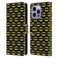 thumbnail image 1 of Head Case Designs Officially Licensed Batman DC Comics Logos Patterns Leather Book Wallet Case Cover Compatible with Apple iPhone 14 Pro Max, 1 of 6