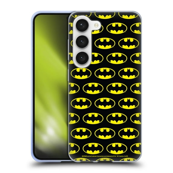 Head Case Designs Officially Licensed Batman DC Comics Logos Patterns Soft Gel Case Compatible with Samsung Galaxy S23 5G
