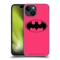 thumbnail image 1 of Head Case Designs Officially Licensed Batman DC Comics Logos Pink Hard Back Case Compatible with Apple iPhone 15, 1 of 7
