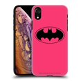 thumbnail image 1 of Head Case Designs Officially Licensed Batman DC Comics Logos Pink Hard Back Case Compatible with Apple iPhone XR, 1 of 7