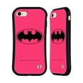 thumbnail image 1 of Head Case Designs Officially Licensed Batman DC Comics Logos Pink Hybrid Case Compatible with Apple iPhone 7 / 8 / SE 2020 & 2022, 1 of 7
