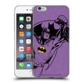 thumbnail image 1 of Head Case Designs Officially Licensed Batman DC Comics Logos Purple Soft Gel Case Compatible with Apple iPhone 6 Plus / iPhone 6s Plus, 1 of 7