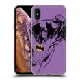 thumbnail image 1 of Head Case Designs Officially Licensed Batman DC Comics Logos Purple Soft Gel Case Compatible with Apple iPhone XS Max, 1 of 7