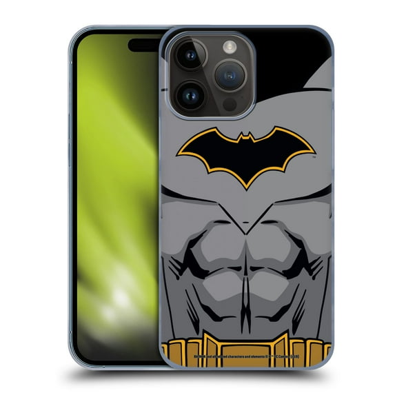 Head Case Designs Officially Licensed Batman DC Comics Logos Rebirth Costume Hard Back Case Compatible with Apple iPhone 15 Pro Max