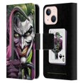 thumbnail image 1 of Head Case Designs Officially Licensed Batman DC Comics Three Jokers The Clown Leather Book Wallet Case Cover Compatible with Apple iPhone 13 Mini, 1 of 6