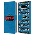 thumbnail image 1 of Head Case Designs Officially Licensed Batman DC Comics Vintage Fashion Distressed Logo Leather Book Wallet Case Cover Compatible with Samsung Galaxy S10+ / S10 Plus, 1 of 6