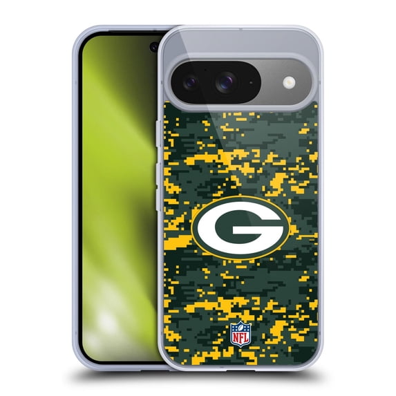 Head Case Designs NFL Green Bay Packers Graphics Digital Camouflage Soft Gel Case for Google Pixel 9 / Pixel 9 Pro