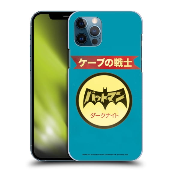 Head Case Designs Officially Licensed Batman DC Comics Vintage Fashion Japanese Logo Hard Back Case Compatible with Apple iPhone 12 / iPhone 12 Pro