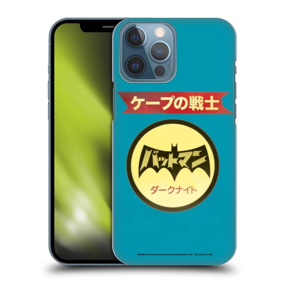 Head Case Designs Officially Licensed Batman DC Comics Vintage Fashion Japanese Logo Hard Back Case Compatible with Apple iPhone 13 Pro Max