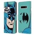 thumbnail image 1 of Head Case Designs Officially Licensed Batman DC Comics Vintage Fashion Pop Art Leather Book Wallet Case Cover Compatible with Samsung Galaxy S10+ / S10 Plus, 1 of 6