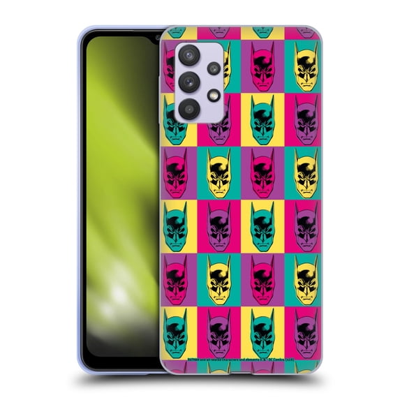 Head Case Designs Officially Licensed Batman DC Comics Vintage Fashion Pop Art Head Soft Gel Case Compatible with Samsung Galaxy A32 5G / M32 5G (2021)
