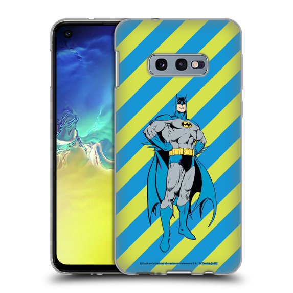 Head Case Designs Officially Licensed Batman DC Comics Vintage Fashion Stripes Soft Gel Case Compatible with Samsung Galaxy S10e