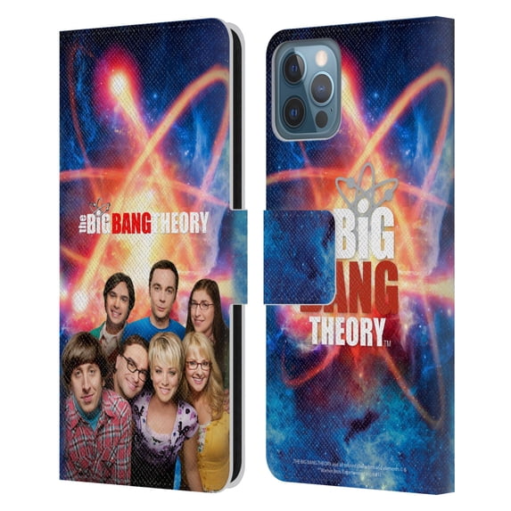 Head Case Designs Officially Licensed The Big Bang Theory Key Art Season 8 Leather Book Wallet Case Cover Compatible with Apple iPhone 12 / iPhone 12 Pro