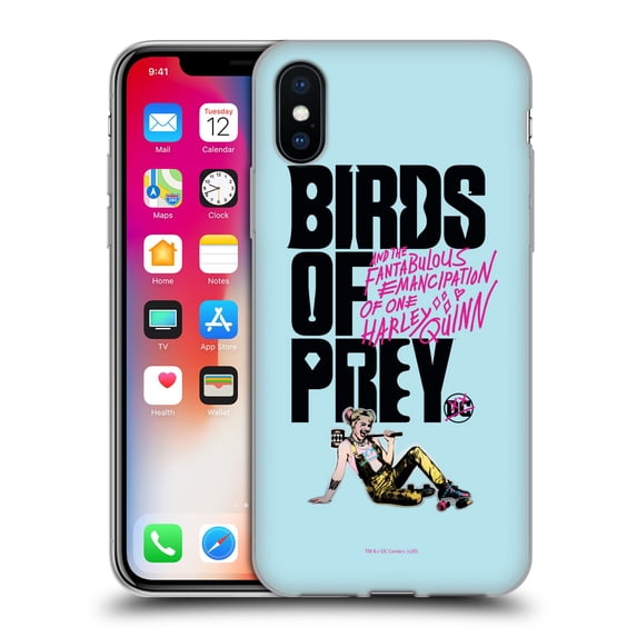 Head Case Designs Officially Licensed Birds of Prey DC Comics Harley Quinn Art Fantabulous Soft Gel Case Compatible with Apple iPhone X / iPhone XS