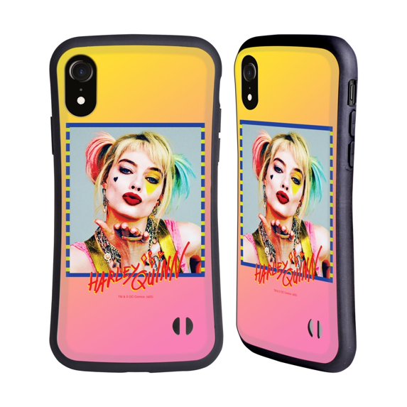 Head Case Designs Officially Licensed Birds of Prey DC Comics Harley Quinn Flying Kiss Hybrid Case Compatible with Apple iPhone XR