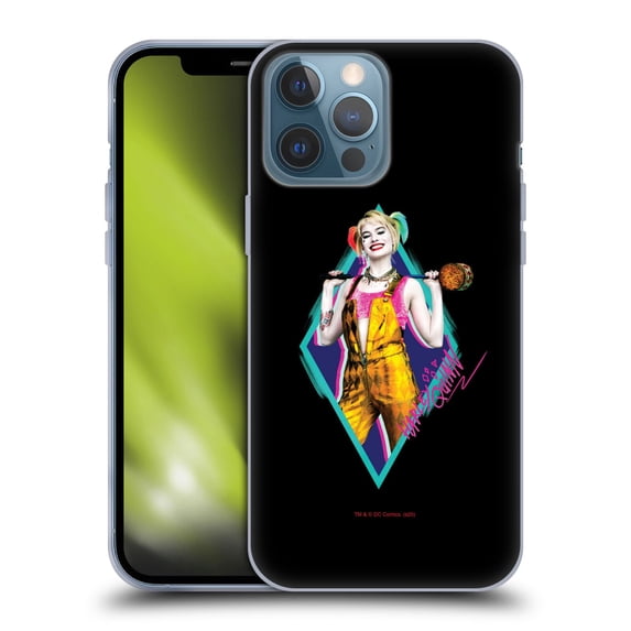Head Case Designs Officially Licensed Birds of Prey DC Comics Harley Quinn Happy Crazy Hammer Soft Gel Case Compatible with Apple iPhone 13 Pro Max