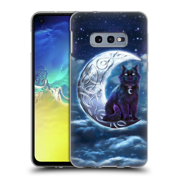 Head Case Designs Officially Licensed Brigid Ashwood Celtic Wisdom 2 Black Cat Soft Gel Case Compatible with Samsung Galaxy S10e
