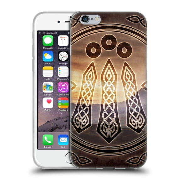 Head Case Designs Officially Licensed Brigid Ashwood Celtic Wisdom 3 Awen Soft Gel Case Compatible with Apple iPhone 6 / iPhone 6s