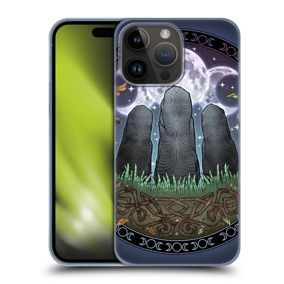 Head Case Designs Officially Licensed Brigid Ashwood Celtic Wisdom 3 Awen Stones Hard Back Case Compatible with Apple iPhone 15 Pro Max