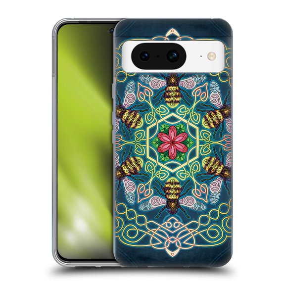Head Case Designs Officially Licensed Brigid Ashwood Celtic Wisdom 3 Bees Soft Gel Case Compatible with Google Pixel 8