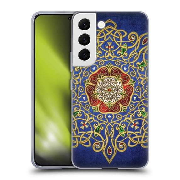 Head Case Designs Officially Licensed Brigid Ashwood Celtic Wisdom 3 Rose Soft Gel Case Compatible with Samsung Galaxy S22 5G
