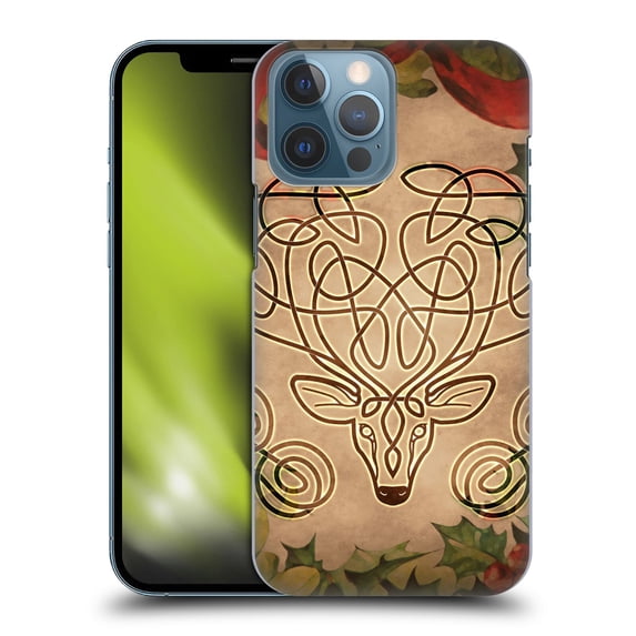 Head Case Designs Officially Licensed Brigid Ashwood Celtic Wisdom 3 Stag Hard Back Case Compatible with Apple iPhone 13 Pro Max