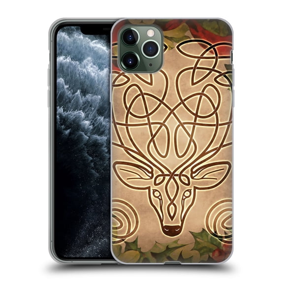 Head Case Designs Officially Licensed Brigid Ashwood Celtic Wisdom 3 Stag Soft Gel Case Compatible with Apple iPhone 11 Pro Max