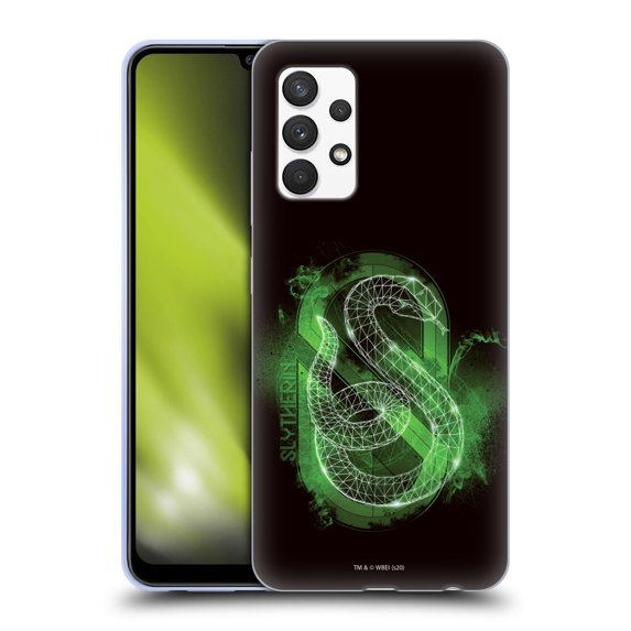 Head Case Designs Harry Potter Deathly Hallows XVIII Slytherin Soft Gel Case for Samsung Galaxy A32 (2021)
