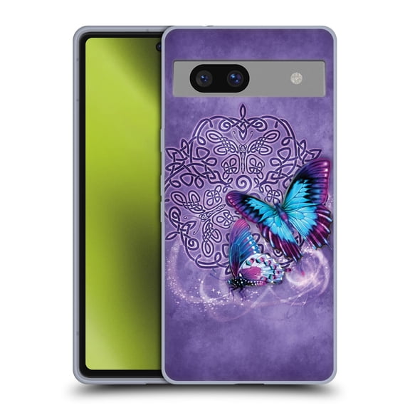 Head Case Designs Officially Licensed Brigid Ashwood Celtic Wisdom Butterfly Soft Gel Case Compatible with Google Pixel 7a