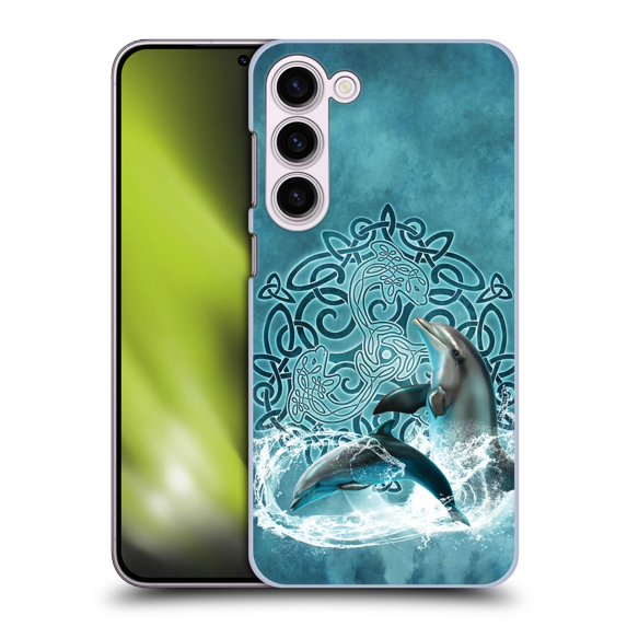 Head Case Designs Officially Licensed Brigid Ashwood Celtic Wisdom Dolphin Hard Back Case Compatible with Samsung Galaxy S23+ 5G