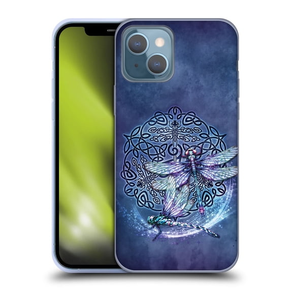 Head Case Designs Officially Licensed Brigid Ashwood Celtic Wisdom Dragonfly Soft Gel Case Compatible with Apple iPhone 13