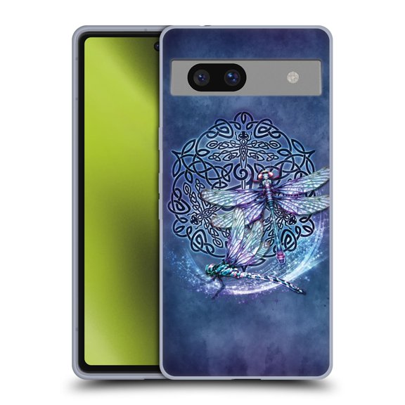 Head Case Designs Officially Licensed Brigid Ashwood Celtic Wisdom Dragonfly Soft Gel Case Compatible with Google Pixel 7a