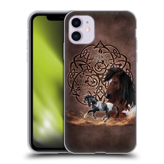 Head Case Designs Officially Licensed Brigid Ashwood Celtic Wisdom Horse Soft Gel Case Compatible with Apple iPhone 11