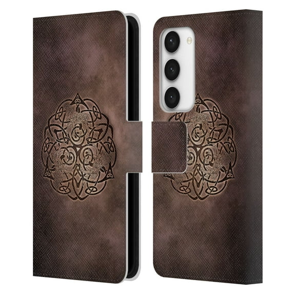 Head Case Designs Officially Licensed Brigid Ashwood Celtic Wisdom Knot Horse Leather Book Wallet Case Cover Compatible with Samsung Galaxy S23 5G