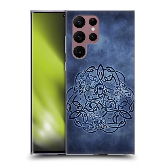 Head Case Designs Officially Licensed Brigid Ashwood Celtic Wisdom Knot Raven Soft Gel Case Compatible with Samsung Galaxy S22 Ultra 5G