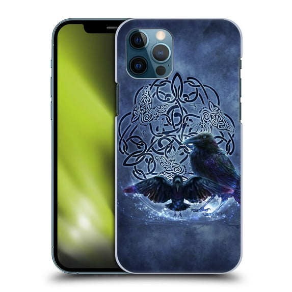 Head Case Designs Officially Licensed Brigid Ashwood Celtic Wisdom Raven Hard Back Case Compatible with Apple iPhone 12 / iPhone 12 Pro