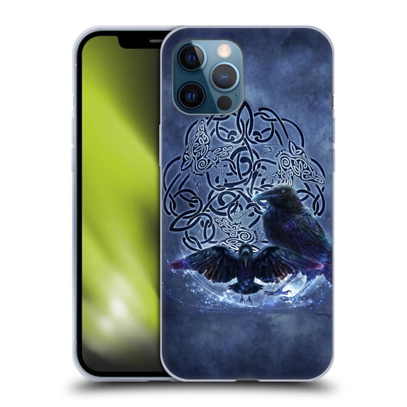 Head Case Designs Officially Licensed Brigid Ashwood Celtic Wisdom Raven Soft Gel Case Compatible with Apple iPhone 12 Pro Max