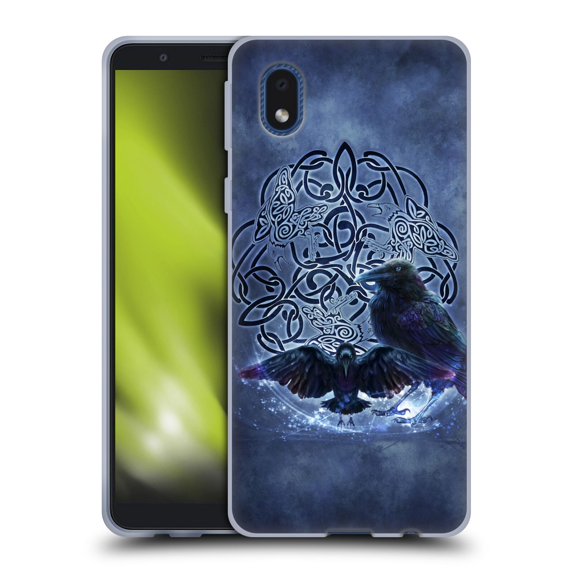 Head Case Designs Officially Licensed Brigid Ashwood Celtic Wisdom Raven Soft Gel Case Compatible with Samsung Galaxy A01 Core (2020)