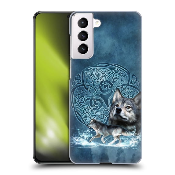 Head Case Designs Officially Licensed Brigid Ashwood Celtic Wisdom Wolf Hard Back Case Compatible with Samsung Galaxy S21 5G