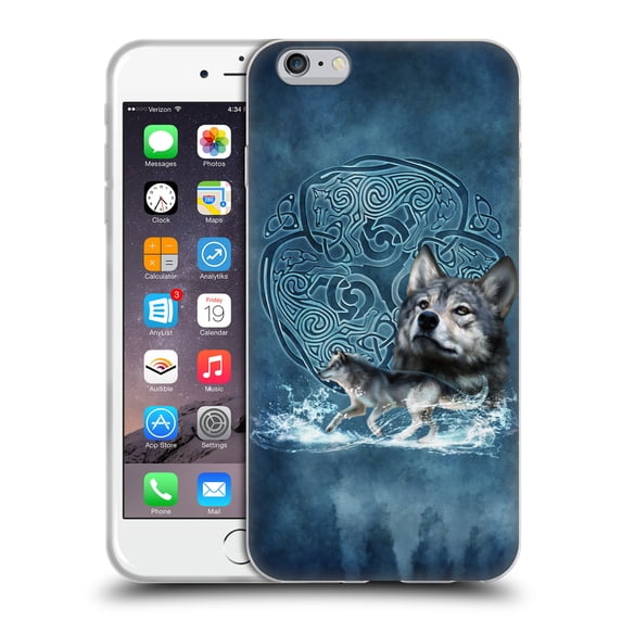 Head Case Designs Officially Licensed Brigid Ashwood Celtic Wisdom Wolf Soft Gel Case Compatible with Apple iPhone 6 Plus / iPhone 6s Plus