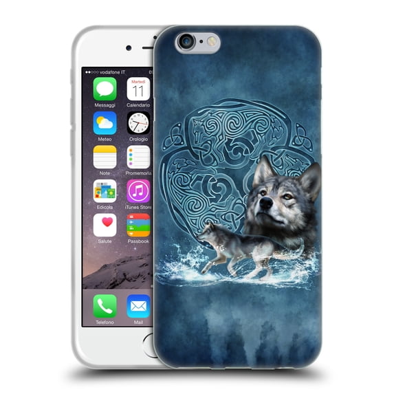 Head Case Designs Officially Licensed Brigid Ashwood Celtic Wisdom Wolf Soft Gel Case Compatible with Apple iPhone 6 / iPhone 6s