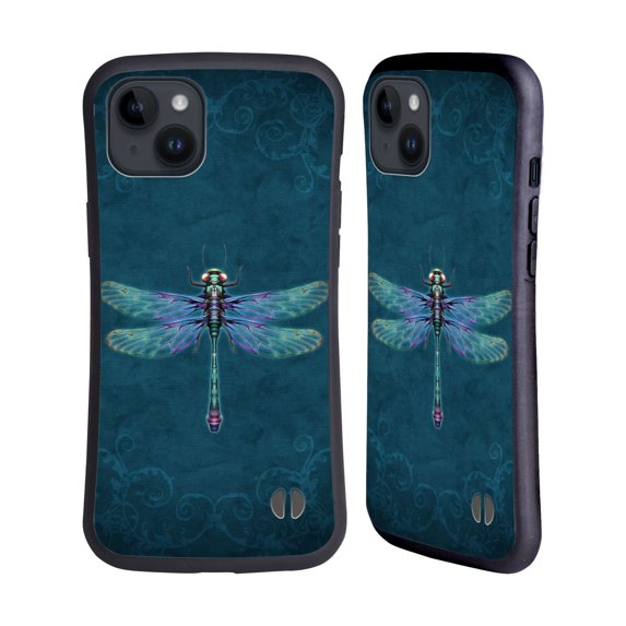 Head Case Designs Officially Licensed Brigid Ashwood Winged Things Dragonfly Hybrid Case Compatible with Apple iPhone 15 Plus