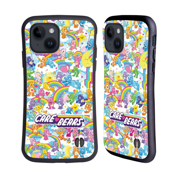 Head Case Designs Officially Licensed Care Bears 40th Anniversary Rainbow Hybrid Case Compatible with Apple iPhone 15