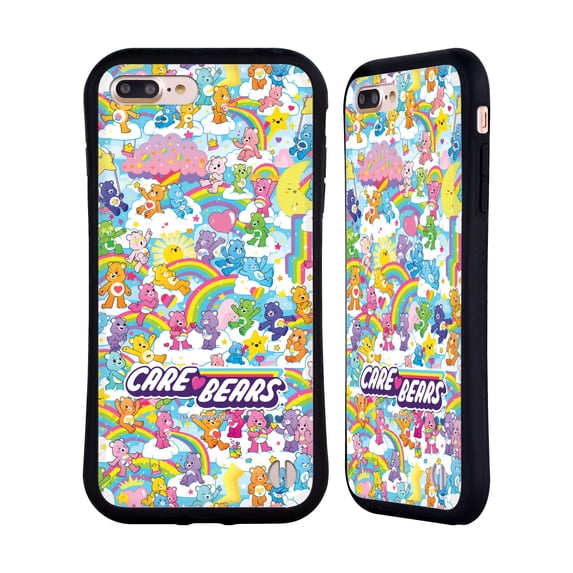 Head Case Designs Officially Licensed Care Bears 40th Anniversary Rainbow Hybrid Case Compatible with Apple iPhone 7 Plus / iPhone 8 Plus